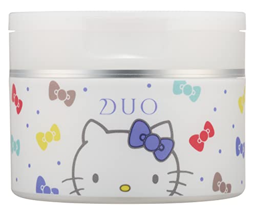 DUO ザ クレンジングバーム ホワイトa 100g Hello Kitty ハローキティ 限定デザイン メイク落とし 天然クレイ ガスール ブライトケア クリアな素肌に 肌の色ムラエイジング まつエクOK W洗顔不要