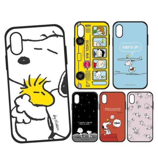 iPhone XR 対応 iPhoneXR 6.1インチモデル ケース カバー ピーナッツ IIIIfitケース ハイブリッドケース スヌーピー PEANUTS SNOOPY キャラクター イーフィット グルマンディーズ SNG-306