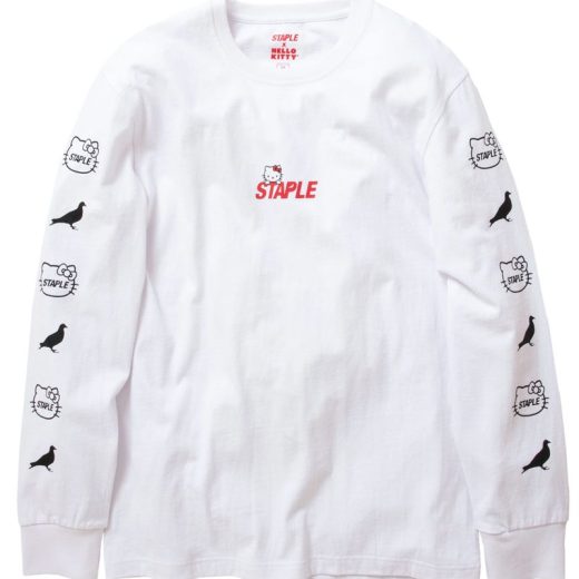 STAPLE×Hello Kitty Logos L/S Tee WHITE