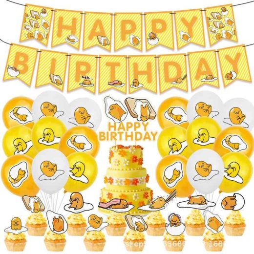 ぐでたま 誕生日 風船セット 飾り付け 32PCS キャラクター 誕生日装飾 アニメ バースデー 飾り 誕生日 飾り ハッピーバースデー 風船 お祝い 子供