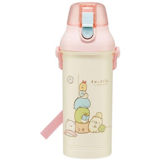 すみっコぐらし 水筒 800ml ボトル 抗菌 食洗機対応 直飲み プラ ワンタッチ 子供 子ども キッズ キャラクター スケーター