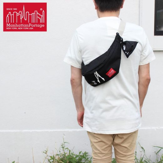 マンハッタンポーテージ Manhattan Portage ブルックリン ブリッジ ウエスト バッグ ピーナッツ Brooklyn Bridge Waist Bag PEANUTS FW2022 1100-PEANUTS-FW22 BLK ［BG］【GGON】