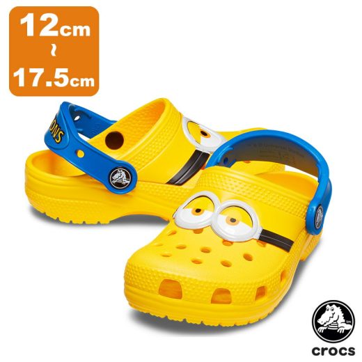 クロックス CROCS ファン ラブ クラシック アイアム ミニオンズ クロッグ トドラー fun lab classic I AM Minions clog t キッズ サンダル シューズ 子供用 [AA]