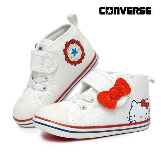 コンバース 子供 スニーカー ベビーオールスター N ハローキティ V-1 白 サンリオ キッズ CONVERSE BABY ALL STAR N HELLO KITTY V-1