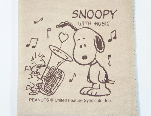 【4日20時からポイント10倍！】SNOOPY with Music　SCLOTH-TU　チューバ柄クリーニングクロス　スヌーピーバンドコレクション/SNOOPY BAND COLLECTION