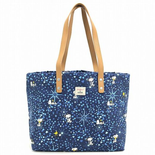 [割引クーポン 11/21 20時から ブラックフライデー] キャスキッドソン トートバッグ レディース Cath Kidston LARGE TOTE SNOOPY MIDNIGHT STARS