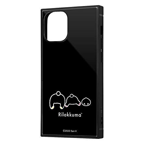 イングレム iPhone 12 mini リラックマ 耐衝撃 ハイブリッド ケース カバー KAKU ストラップ ホール 付き スクエア 軽量 bumbumbum IQ-SXP26K3TB/RM13