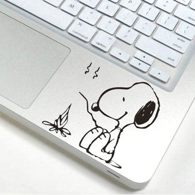 スヌーピー snoopy アートステッカー Macbook/ipad等 トラックパッド対応 PCスキンシール wsb21 [並行輸入品]