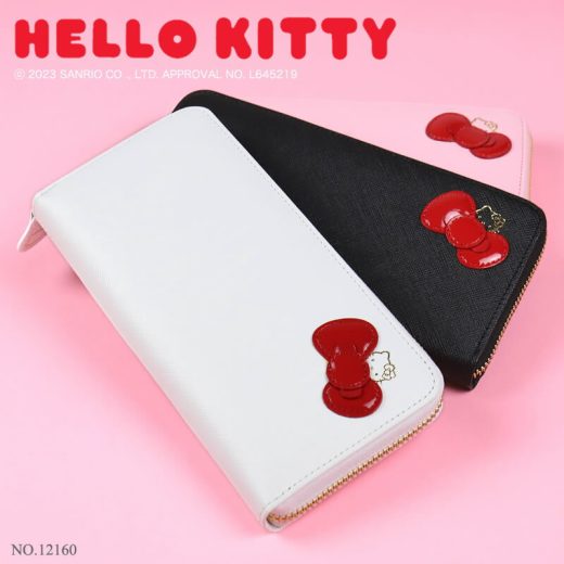 キティちゃん 大人 プレゼント 財布 ラウンドファスナー長財布 12160 Hello Kitty ハローキティ キティ キティー キティちゃん ロングウォレット 長財布 長ナイフ サイフ ウォレット 革財布 レザー かわいい 女の子 女性 レディース 人気 キャラクター サンリオ