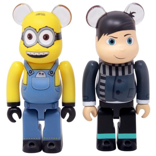 メディコム Medicom Minions Otto And Young Gru 100% 2 Pack Bearbrick Figure Set (yellow) ユニセックス