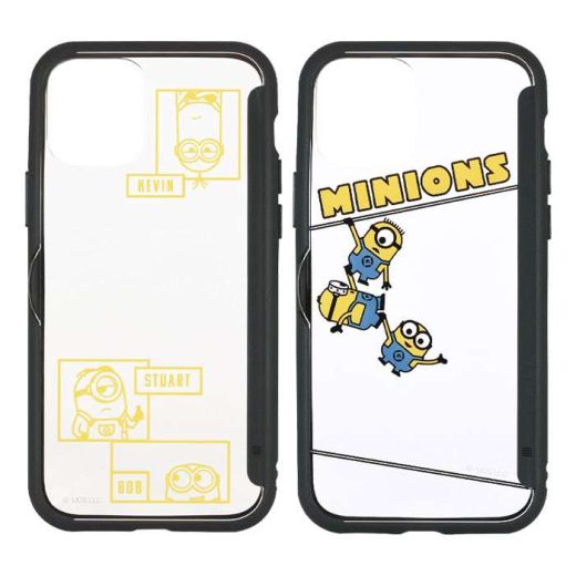 iPhone12 iPhone12Pro 対応 6.1インチ ケース カバー SHOWCASE+ 扉タイプ クリアケース 怪盗グルー ミニオンズ MINIONS 背面扉 クリア カスタム グルマンディーズ MINI-227