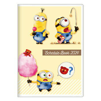 【10%OFFクーポン】サンスター文具2024年手帳 月間B6 ミニオンズ集合 minions('23.10～'24.12)sun-star メーカー品番S2957108