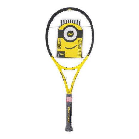 【10％OFFクーポン対象！11/23まで】ウイルソン（Wilson）（メンズ、レディース、キッズ）硬式用テニスラケット MINIONS CLASH 100 V2.0 WR124711U2