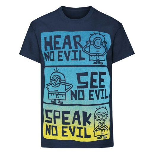 ミニオンズ オフィシャル商品 子供用 半袖 No Evil キャラクター Tシャツ 男の子 【海外通販】