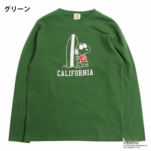 在庫限り ピーナッツ スヌーピー 長袖Tシャツ JOECOOL（160cm 175cm）ジュニア レディース【1点のみメール便可】ノアデパートメントストア オリジナル