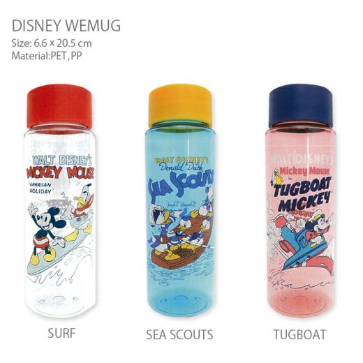 WEMAG（リユースボトル） DISNEY （ディズニー）・世界中で大人気キャラクター「ディズニー」のWEMAGシリーズです♪海を楽しむスヌーピーとドナルドダッグが可愛いデザイン！大容量なのに持ち運びが便利。マイボトルとしてデイリーに使える。プレゼントにおすすめ