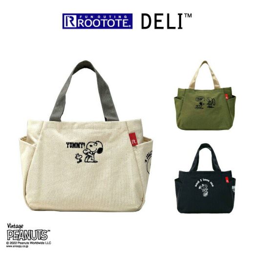 【最大2000円引クーポン11/19 9:59迄】ROOTOTE ルートート DELI デリ トートバッグ IP キャンバス Peanuts スヌーピー 7Q 8258