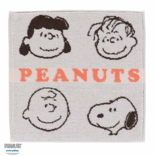 スヌーピー　タオルハンカチ　SNOOPY＆フレンズ　ホワイト　everydayシリーズ 【PEANUTS】 | ハンカチ ハンカチタオル ハンドタオル レディース ギフト プチギフト ミニギフト 子供 キャラクター タオル プレゼント 退職祝い 女性 誕生日 雑貨 バレンタイン snoopy