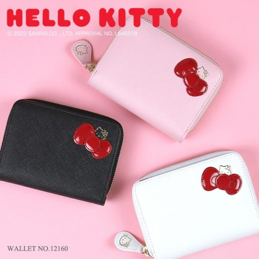 キティちゃんグッズ 大人 プレゼント 財布 ラウンドファスナー二つ折り 12161 Hello Kitty ハローキティ キティ キティー キティちゃん ウォレット 財布 サイフ 折り財布 二つ折り財布 革財布 レザー かわいい 女の子 女性 レディース 人気 キャラクター サンリオ