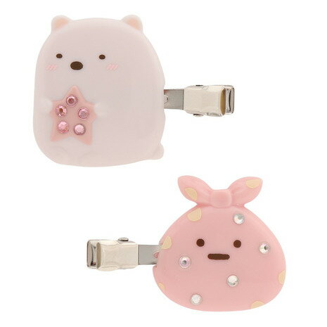 すみっコぐらし（Sumikkogurashi）（メンズ、レディース、キッズ）ヘアクリップ しろくま＆ふろしき FE34402