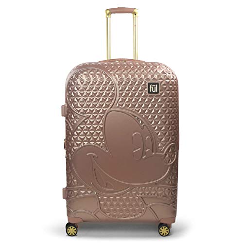 スーツケース キャリーバッグ ビジネスバッグ ビジネスリュック バッグ FUL Disney Mickey Mouse 29 Inch Rolling Luggage, Hardside Suitcase with Spinner Wheels, Rose Goldスーツケース キャリーバッグ ビジネスバッグ ビジネスリュック バッグ