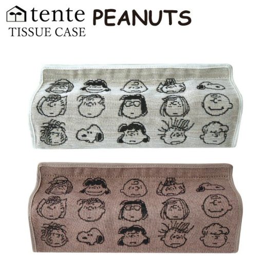 ティッシュカバー キャラクター tente PEANUTS FACE HEMING'S テンテ スヌーピー ピーナッツ ヘミングス ティッシュケース 箱ティッシュ 壁掛け ジャガード織 インテリア おしゃれ かわいい ギフト プレゼント _代引不可 SR ロジ [送料無料]