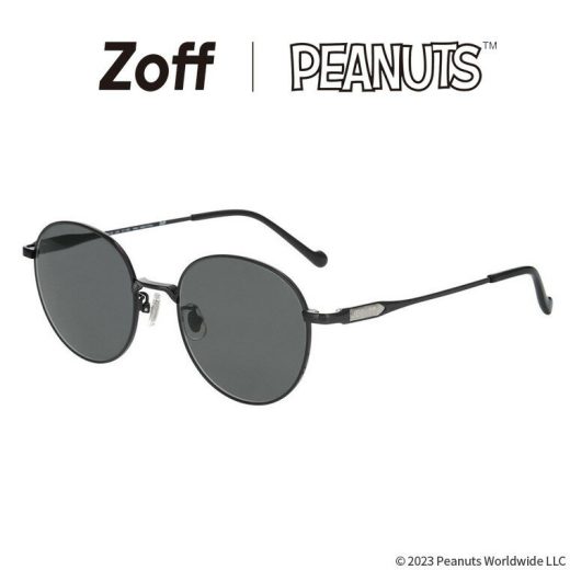 ≪12/25限定！エントリーで最大100％ポイントバック≫ボストン型 サングラス（ブラック）｜Zoff PEANUTS COLLECTION｜ゾフ ピーナッツ スヌーピー グッズ UVカット 紫外線対策 レディース おしゃれ