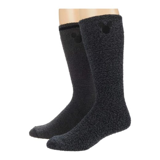 ベアフットドリームス メンズ 靴下 アンダーウェア Cozychic Classic Disney Mickey Mouse 2-Pair Socks Set Carbon Multi/Bl