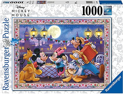 ジグソーパズル 海外製 1000ピース ディズニー ミッキーマウス モザイクミッキー 約70×50センチ Ravensburger