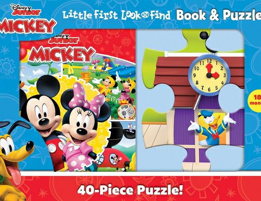 Disney Junior Mickey Mouse Clubhouse: Little First Look and Find Book & Puzzle DISNEY JR MICKEY MOUSE CLUBHOU [ Pi Kids ]