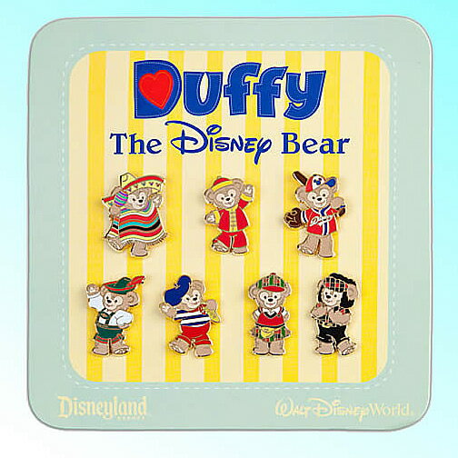 ■ダッフィー・シェリーメイ ピンズセット■ディズニーパーク直輸入■Duffy/ShellieMay/pins