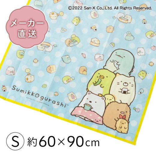 すみっコぐらし レジャーシート Sサイズ 60×90cm [すみっこぐらし キャラクター コンパクト 小さめ 1人用 子供 遠足 男の子 女の子 人気 可愛い ピクニック アウトドア 公園 室内 アサヒ興洋]