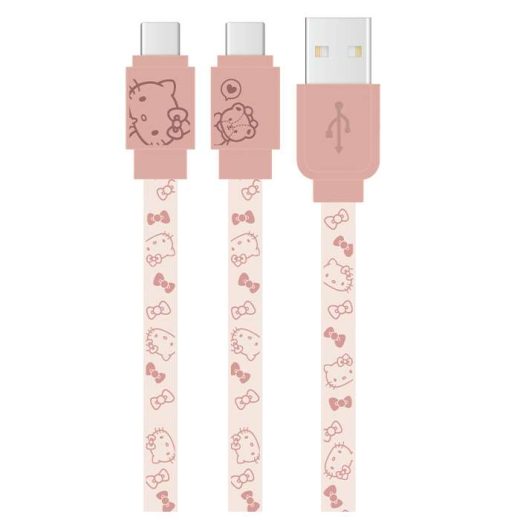 【即日出荷】サンリオキャラクターズ USB Type-C対応 同期＆充電ケーブル ハローキティ SANRIO キャラクター グルマンディーズ SANG-304KT