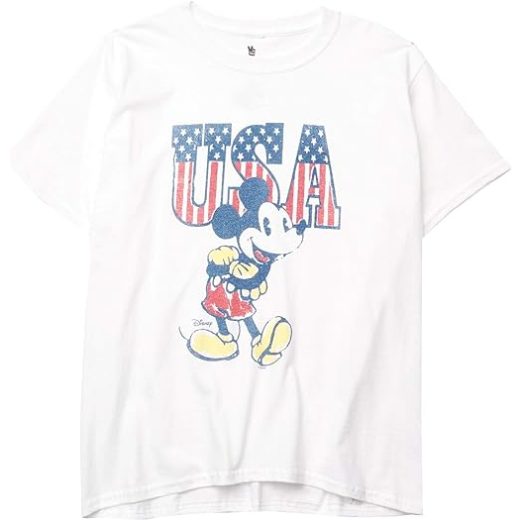 (取寄) ジャンクフード キッズ ボーイズ ミッキー マウス USA T-シャツ (ビッグ キッズ) Junk Food Kids boys Junk Food Kids Mickey Mouse USA T-Shirt (Big Kids) White