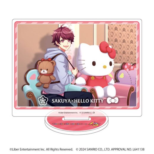 アクリルスタンド「A3！×Sanrio characters」05/佐久間咲也×ハローキティ(公式イラスト)[A3]《発売済・在庫品》