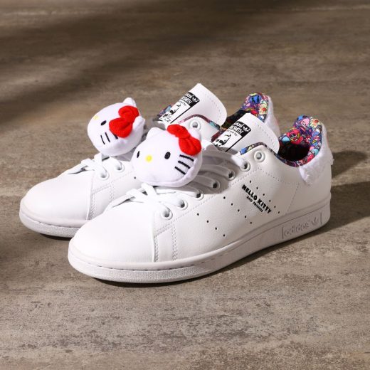 adidas STAN SMITH W(HP9656)【アディダス スタンスミス W】国内正規品 コラボ ハローキティ サンリオ キャラクター レディース スニーカー シューズ 靴 フットウェア 定番 シンプル カジュアル ストリート オールシーズン ホワイト 23~30cm 白スニーカー