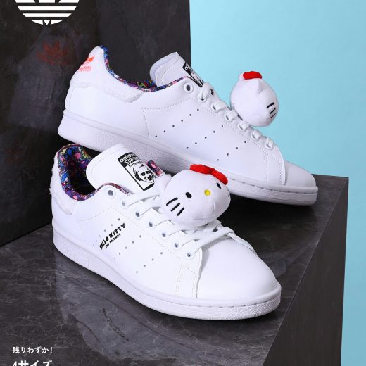 adidas STAN SMITH W(HP9656)【アディダス スタンスミス W】国内正規品 コラボ ハローキティ HELLO KITTY サンリオ キャラクター メンズ レディース スニーカー シューズ 靴 フットウェア 定番 カジュアル ストリート ホワイト 23~30cm