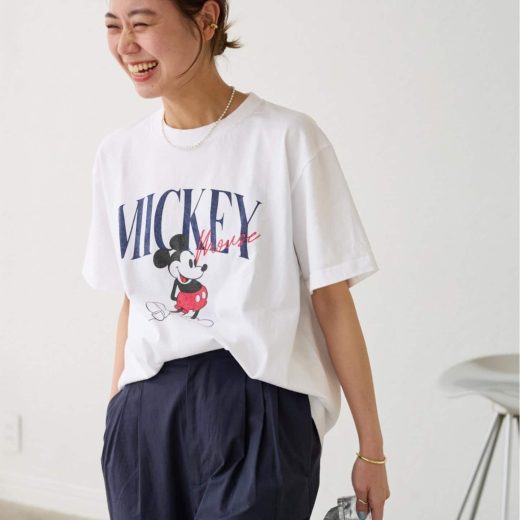 JOURNAL STANDARD relume 《追加》【GOOD ROCK SPEED】＜MICKEY MOUSE＞TEE:Tシャツ ジャーナル スタンダード レリューム トップス カットソー・Tシャツ ホワイト ネイビー【送料無料】