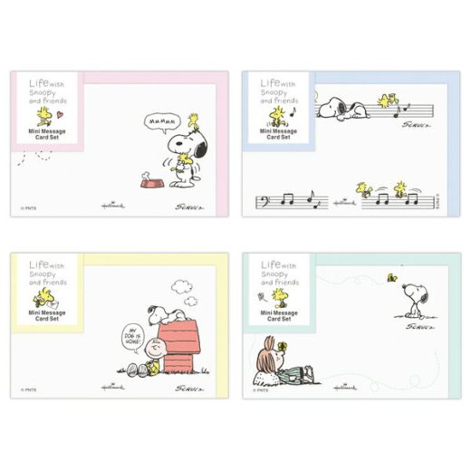 スヌーピー ミニメッセージカードセット (Life with Snoopy and friends) SNOOPY 文具 文房具 スヌーピーグッズ おしゃれ かわいい キャラクター グッズ