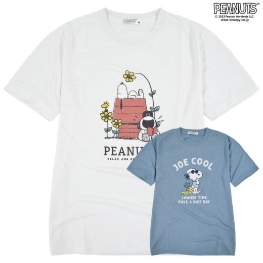 スヌーピー Tシャツ オラフ ジョークール ドライ 半袖 夏 トップス プリント SNOOPY PEANUTS JOECOOL