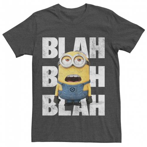 キャラクター Tシャツ チャコール ヘザー 【 LICENSED CHARACTER MINIONS BLAH TEE / CHARCOAL HEATHER 】 メンズファッション トップス カットソー