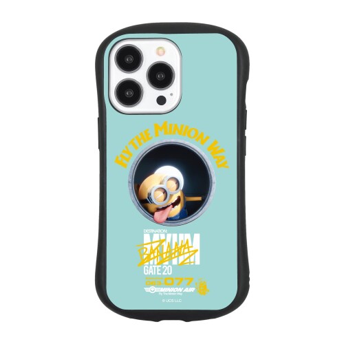 グルマンディーズ 『ミニオンズ フィーバー』シリーズ iPhone13 Pro (6.1インチ) 対応 ハイブリッドガラスケース MINION AIR MINI-353B