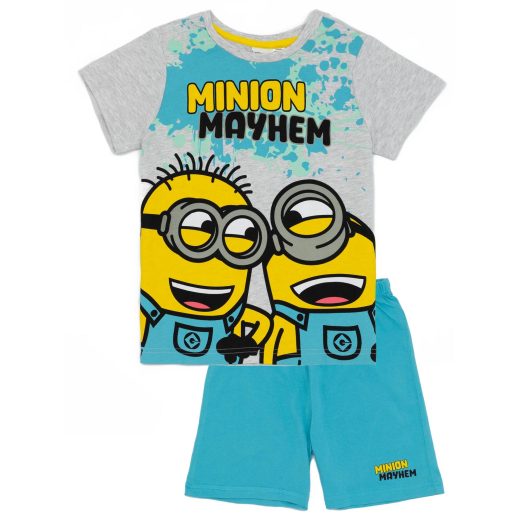 (ミニオンズ) Minions オフィシャル商品 キッズ・子供 ボーイズ パジャマ Mayhem 半袖 半ズボン 上下セット 【海外通販】