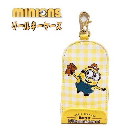 【メール便送料無料】ミニオンズ minions キーケース 子供用 リール付き 雑貨 新学期 入学 通学 キャラクターグッズ お祝い プレゼント ケイカンパニー(CRE5-MNO kei148024)