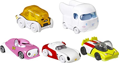 ホットウィール マテル ミニカー ホットウイール Hot Wheels Sanrio Character Car 5-Pack, Toy Cars in 1:64 Scale: Hello Kitty, Keroppi, Gudetama, Cinnamaroll & My Melodyホットウィール マテル ミニカー ホットウイール