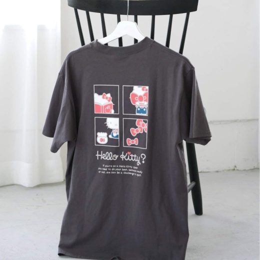 Hello Kitty/ハローキティ 別注 バッグロゴTEE B.C STOCK ベーセーストック トップス カットソー・Tシャツ ブラック ホワイト ブルー ピンク【送料無料】[Rakuten Fashion]