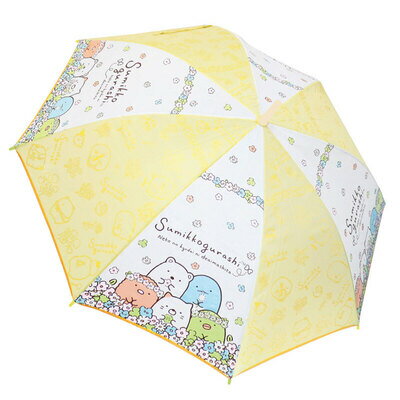 55cm 長傘 すみっコぐらし フラワー 【 レイングッズ アウトドア用品 カサ キャンプ用品 かさ 雨具 レジャー用品 雨傘 】