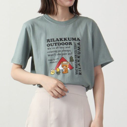 リラックマ サンエックス Tシャツ 半袖 プリント トップス アウトドア San-X