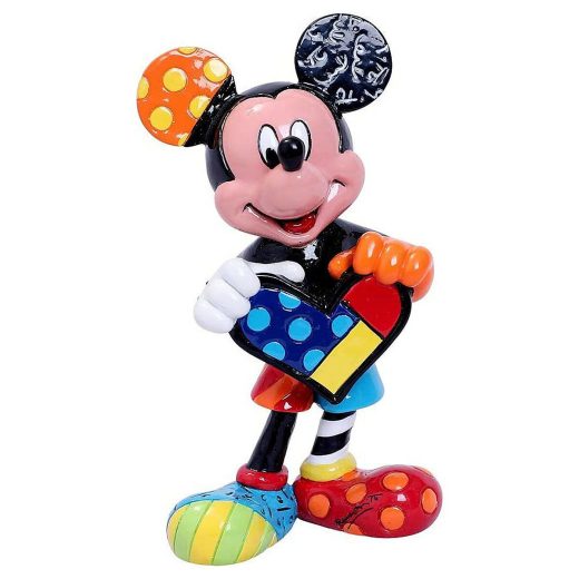 【楽天スーパーSALE対象商品】ロメロ ブリット Romero Britto ディズニー・バイ・ブリット Disney by Britto ミッキー ウィズ ハート ミニフィギュア 置物 6006085 ミッキーマウス インテリア