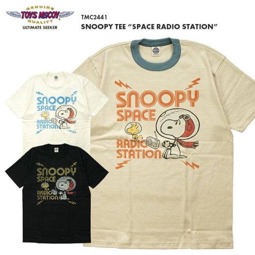 TOYS McCOY トイズマッコイ SNOOPY TEE “SPACE RADIO STATION” スヌーピー ティー スペース ラジオ ステーション TMC2441　送料無料 39ショップ